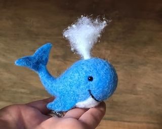 TheWishingShed - Etsy Needle Felt Octopus, Felted Fish, Happy Whale, Coastal Crafts, Felt Fish, Needle Felting Diy, Needle Felted Christmas, Felting Ideas, Wool Felting