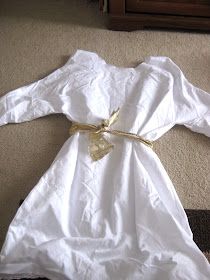 This Little Project: DIY Nativity Costume: Angel (and swaddling clothes) Boys Angel Costume, Camel Costume, Kids Angel Costume, Angel Costume Diy, Donkey Costume, What Christmas Is All About, Mary Costume, Nativity Angel, Sheep Costumes