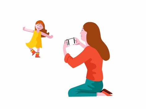 Mom and daughter Mom And Daughter Animation, Mother Animation, Mother Gif, Cartoon Mom, Mothers Day Gif, Tomboy Art, Mom Ideas, In Gif, Gif Images