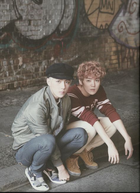 SEHUN & LUHAN [ Die Jungs Photobook ] #exo Exo Hunhan, Asian Boy Band, Sehun And Luhan, Oppa Gangnam Style, Exo Couple, Exo Luhan, Exo Ot12, Baekhyun Chanyeol, Kim Jongdae