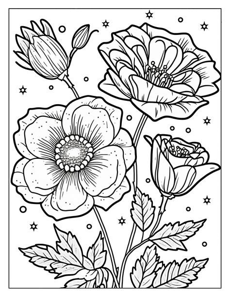 Unleash your creativity! Click the link above for amazing coloring pages and start coloring now! 😁😜 Printable Adult Coloring Pages Flowers, Flower Colouring Pages, Free Printable Adult Coloring Pages, Flower Colouring, Floral Coloring Pages, Garden Coloring Pages, Adult Coloring Books Printables, Abstract Coloring Pages, Pattern Coloring Pages