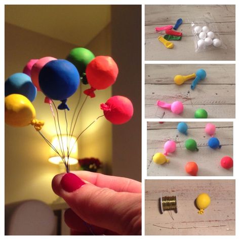 Mini Balloons, Miniature Tutorials, Bday Cards, Barbie Diy, Miniatures Tutorials, Miniature Diy, Barbie Furniture, Miniature Crafts, Tiny Things