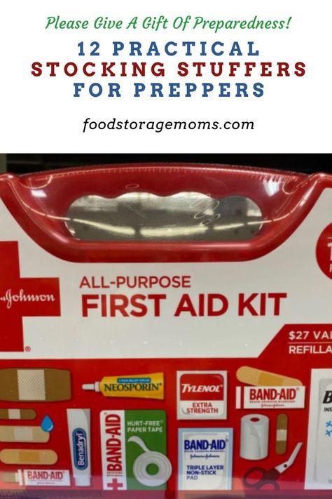 If you’re struggling with what to get your loved ones as gifts, just know that you’re not alone. But if they happen to be a person that knows the importance of preparing for emergency situations, your task will be much easier than you originally thought. Practical Stocking Stuffers, Preppers Food Storage, Vintage Skills, Traditional Homemaking, Prepper Food, Survival Items, Emergency Kit, First Aid Kit, Paper Tape