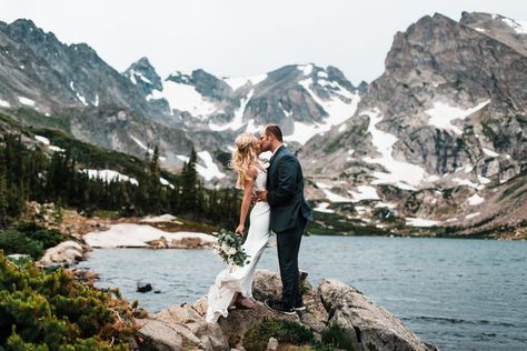 Rocky Mountain Elopement, Foxes Photography, Elopement Dress, Alpine Lake, Colorado Elopement, Mountain Elopement, Rustic Colors, Elopement Locations, Adventure Wedding