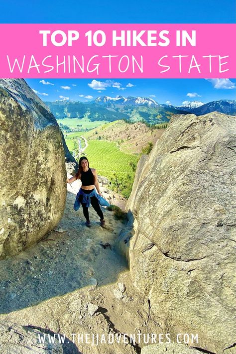 Beautiful hikes to check out in Washington State! #washingtonhikes #hikingwashington #washington #trails #hiking #pnw #washingtonstate #beautifulhikes Washington State Hikes, Central Washington, Usa Destinations, Washington Hikes, Visit Usa, Travel Bucket List Usa, Beautiful Hikes, Hiking Guide, Outdoor Stuff