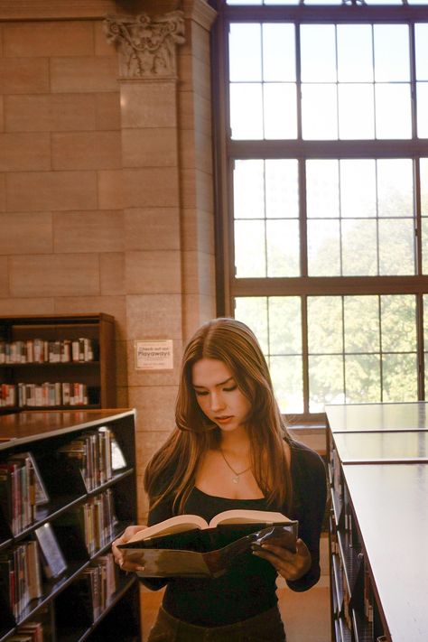 Emma Clark - Gothic Academia Senior Photos Senior Pictures Dark Academia, Dark Academia Photo Shoot, Library Senior Photos, Dark Senior Pictures, Academia Photoshoot, Dark Academia Photoshoot, Academia Photography, Library Pics, Dark Academia Photo