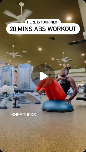 BOSU® on Instagram: "Maximize Your Core Workouts with this 20 min ab burner🔥 By @yourjumpsuittrainer 💪😮‍💨  Try these seven ab exercises on the balance trainer for 2-3 rounds as many reps as possible for 30 seconds each.   Reap the benefits -feeling the burn and targeting the mid section just in time for summer. Enhanced Stability: The BOSU ball challenges your balance, engaging more muscles in your core for a more effective workout. The BOSU ball activates more muscle fibers, leading to greater strength improving your functional fitness, coordination, mind-body connection, and reduce injury risks.  As you get stronger and more balanced, you can see noticeable improvements in your ability to perform exercises on the BOSU ball. _____ #bosu #bosuball #coreworkout #abs" Bosu Abs Workout, Bosu Core Workout, Bosu Ball Ab Workout, Bosu Ball Exercises, Bosu Exercises, 20 Min Ab Workout, Ab Burner, Bosu Ball Workout, Bosu Workout