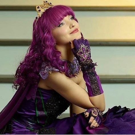 Descendants, Purple Hair, A Woman, Purple, Hair, Instagram