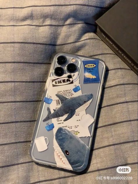 Shark Phone Case, Clear Phone Case Design, Diy Phone Case Design, Cover Journal, Iphone Obsession, Iphone Case Stickers, Collage Phone Case, Case Ideas, Pretty Iphone Cases