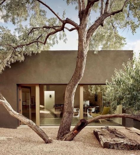 Desert Home Exterior, Modern Desert Home, Santa Fe Home, Modern Desert, Nature Architecture, Casa Container, Casa Exterior, Desert Homes, Santa Fe New Mexico