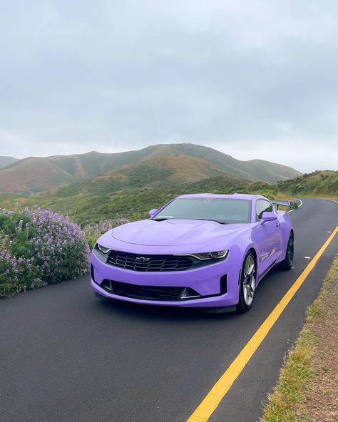 2019 Camaro Ss, Lavender Car, Purple Cars, 2019 Camaro, Cars Camaro, Purple Car, Dream Bike, Girly Car, Camaro Rs