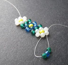 Inspirational Beading: Beading Tutorial: Potawatomi Daisy Chain Bead Designs Pattern, Bead Daisy Chain, Seed Bead Tutorials, Motifs Perler, Beading Jewelery, Oita, Seed Bead Tutorial, Beading Tutorial, Beading Projects