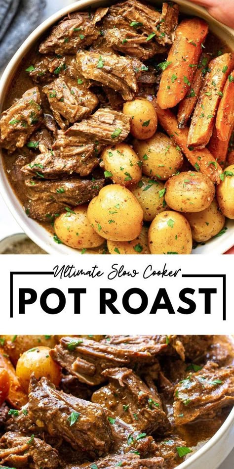 Roast Beef Crock Pot Recipes, Tender Pot Roast, Slow Cooker Pot Roast Recipes, Crockpot Roast Recipes, Pot Roast Crock Pot Recipes, Easy Pot Roast, Slow Cooker Roast Beef, Slow Cooker Pot Roast, Best Pot Roast