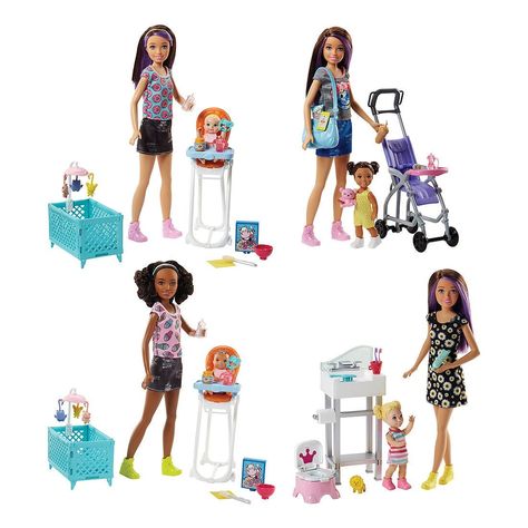 SKIPPER; Sisters Babysitter Playset Assorted | Target Australia Barbie Bebe, Babysitting Fun, Accessoires Barbie, Baby Sitting, Chelsea Doll, Barbie Sisters, Barbie Skipper, Kids Exploring, Doll Clothes Barbie