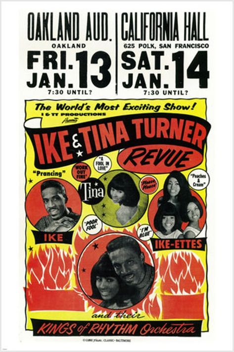 Brand New. 24x36 inches. Will ship in a tube. Orchestra Concert, Orchestra Concerts, Vintage Concert Posters, Music Concert Posters, Ike And Tina Turner, Vintage Music Posters, Concert Poster, Tina Turner, Black Music