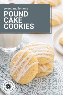 Pound Cake Cookies Recipes, Lemon Pound Cake Cookies, Pound Cake Cookies, Cornbread Cookies, Delicate Cookies, Cookies Lemon, Drop Sugar Cookies, Orange Pound Cake, Cupcake Business