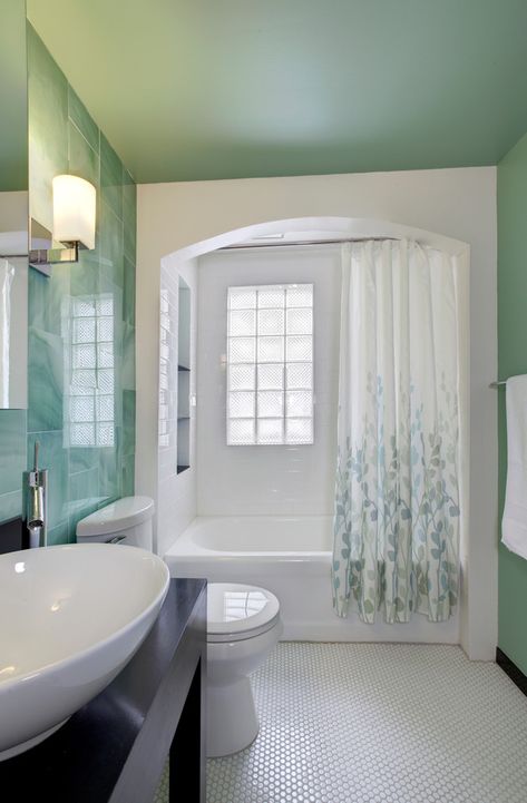 I like this arch better though Bathtub Wall Panels, Tub Surround Ideas, Shower Alcove, Bathtub Enclosures, Bathtub Shower Combo, Bathtub Surround, Tub Enclosures, Bathtub Walls, Retro Bathrooms