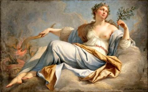 Irenic Eirene Goddess of Peace jacques dumont peace 1749 via LaWhimsy Roman Gods, Giclee Painting, Oil Canvas, Classic Paintings, Arte Popular, Classical Art, Old Master, Greek Gods, Gods And Goddesses