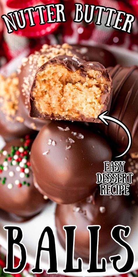 Nutty Butter Cookies, Nutter Butter Truffles Recipes, Nutter Butter Dessert Recipes, Dessert Balls No Bake, No Bake Balls Desserts, Peanut Butter Oreo Balls, Cookie Balls No Bake, Nutter Butter Balls, Nutter Butter Truffles