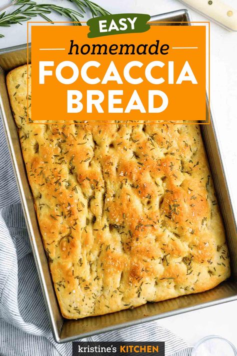 This is the only Focaccia recipe you need! It has the perfect chewy, airy texture and the best flavor. With no kneading or overnight rise required and minimal hands-on prep time, this homemade focaccia bread is incredibly fast and easy to make. We love it with rosemary and sea salt, or try one of the other flavor variations included in the recipe. Asiago Cheese Focaccia Bread, Focassia Recipe, Ficcotia Bread Recipe Easy, Easy Foccacia Bread Fast, Easy Foccia Bread Recipes, Faccocia Bread Recipe, No Knead Foccacia Bread, Same Day Focaccia, Foccacia Bread Recipes