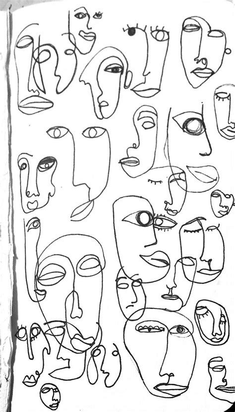 Abstract Face Tattoo, Line Doodles, Abstract Face Art, Abstract Line Art, Abstract Faces, Art Drawings Sketches Simple, Abstract Lines, Line Art Drawings, Art Abstrait