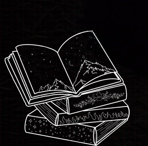 Dark Book Wallpaper, Bookish Icons, Acotar Lockscreen, Readers Phone Wallpaper, Reader Aesthetic Wallpaper, Acotar Phone Aesthetic, Black And White Kindle Wallpaper, Kindle Lockscreen Black And White, Bookish Illustration Wallpaper