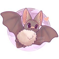 ✨ Have a smol big-eared bat 🦇✨💕 (feel like it goes with the Halloween theme of October 🎃✨) Seriously they’re just ears fluff and wings 😂😂 What’s you favourite animal? I might start up a Kawaii animal series :3 💕 • #bat #bats #halloween #spooky #october #cute #kawaii #chibi #instaart #instadaily #illustration #illustrationoftheday #digitalart #digitalpainting Naomi Lord Art Animals, Kawaii Animal Art, Naomi Lord Animals, Cute Dragon Wallpaper, Cute Bat Art, Cute Bat Drawing, Cute Mythical Creatures, Naomi Lord Art, Naomi Lord