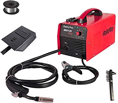 Display4top Portable No Gas MIG 130 PLUS Welder Flux Core Wire Automatic Feed Welding Machine, DIY Home Welder w/Free Mask - 110V - - Amazon.com Best Mig Welder, Welding Schools, Flux Core Welding, Portable Welding Machine, Arc Welding Machine, Best Table Saw, Welding Cart, Mig Welder, Welding Wire