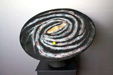 How to make a model of the Milky Way Galaxy for a school or home science project. Credit: Mary McIntyre Home Science Project, Project For School, Galaxy Projects, The Milky Way Galaxy, Globular Cluster, School Science Projects, Sky At Night, Diy Galaxy, Making A Model