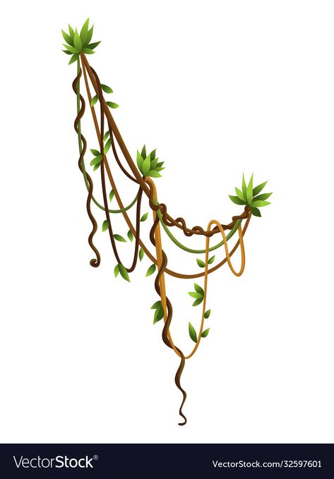 Vine Plant Drawing, Vine Plants Drawing, Vines Concept Art, Jungle Vines Drawing, Simple Vines Plants Drawing, Vine Whip, Rope Drawing, Jungle Vines, Kannada Quotes