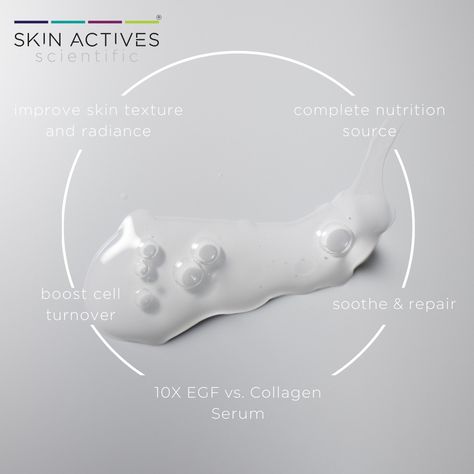 ✨ Our 10x EGF Serum boosts cell turnover, hydrates & plumps with Hyaluronic Acid & Collagen, and nourishes with Sea Kelp. This serum is perfect for those who have suffered sun damage, natural signs of aging, chemical peels, or laser treatments. Its powerful formula helps to soothe and repair damaged skin, leaving it looking revitalized and feeling soft and smooth. Get younger-looking, radiant skin when you shop more of our best sellers at the link in bio! #SkinActives #EGFSerum #Skincare... Egf Serum, Chemical Peels, Sea Kelp, Chemical Peel, Sun Damage, Radiant Skin, Damaged Skin, Aging Signs, Hyaluronic Acid