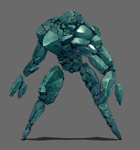 ArtStation - Crystal Golem, Sverker Castillo Crystal Golem, Edalyn Clawthorne, Art Production, X Male Reader, D D Monsters, Creature Artwork, Dnd Monsters, Cosmic Horror, Fantasy Collection