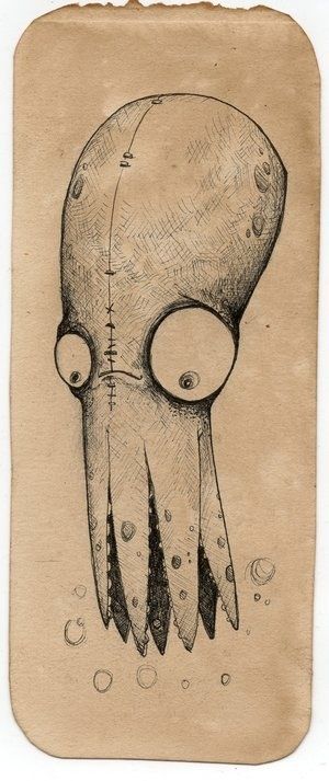 This squid would make a great print in our office. Octopus Art, The Octopus, Ink Master, Dessin Adorable, A Drawing, Drawing Inspiration, Drawing Sketches, Art Sketches, Art Inspo