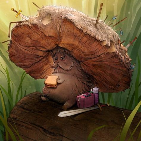 The Mushroom, D&d Dungeons And Dragons, Fantasy Creatures Art, Wow Art, Mushroom Art, Creature Concept Art, Fantasy Artist, Arte Fantasy, Art And Illustration