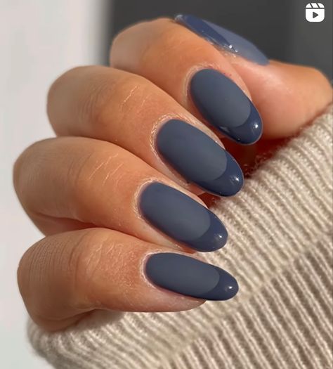 Smoky Blue Nails, Nail Calendar, Smoky Blue, Manicure Nails, Elegant Nails, Gel Manicure, Fall Nails, Mani Pedi, Blue Nails