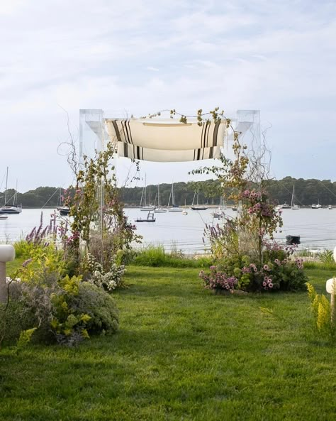 Chuppah Flowers, Chuppah Decor, Wedding Chuppah, Enchanted Garden Wedding, Cape Cod Ma, Ceremony Design, Flower Installation, Floating Flowers, Ceremony Inspiration