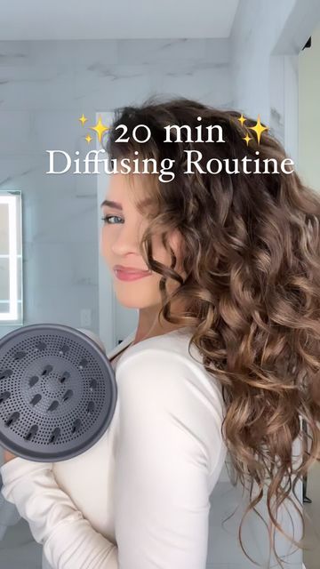 Best Universal Hair Diffuser, Diffusing Wavy Hair Tips, Diffusing Hair Tips, Diffuser Curls Tutorial, Using A Diffuser On Wavy Hair, Wavy Hair Diffuser Tips, Treluxe Routine, Diy Diffuser Hair Dryer, How To Dry Wavy Hair