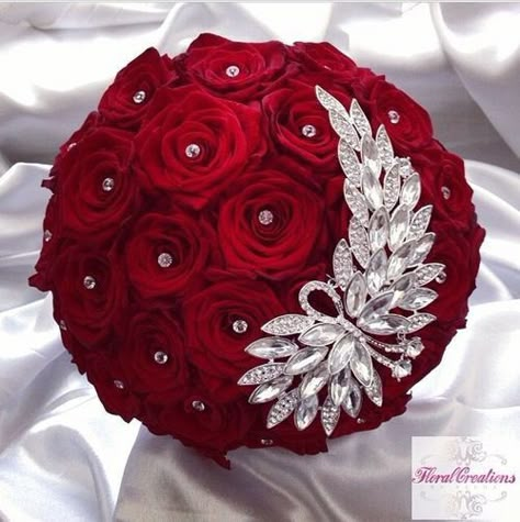 Bling Bouquet, Jeweled Bouquet, Red Bouquet Wedding, Bridal Brooch Bouquet, Bridal Brooch, Wedding Brooch Bouquets, Red Bouquet, December Wedding, Hand Bouquet