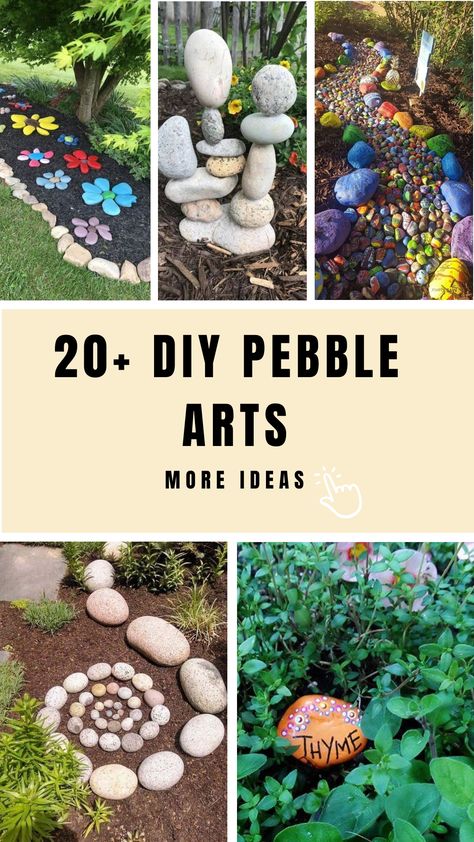 Along with garden furniture, tiny pebbles are excellent for unique garden landscaping ideas. It isn’t difficult to make beautiful garden pebble art and you Rock Garden Decor, Rock Turtle Garden Art, Ideas For Pallets In The Garden, Rock Art Landscaping, Garden Ideas With Rocks And Stones, Rock Animals For Garden, Painted Rock Garden Landscaping, Rock Garden Art, Natural Sculpture Art