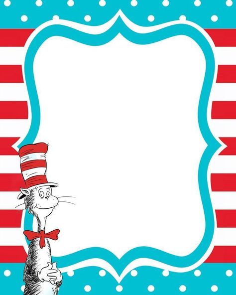 Free Printable Dr. Seuss Templates Dr Seuss Invitations, Lane Tech, Letter Address, Dr Seuss Printables, Birthday Board Classroom, Dr Seuss Classroom, Dr Seuss Birthday Party, Seuss Classroom, Seuss Crafts