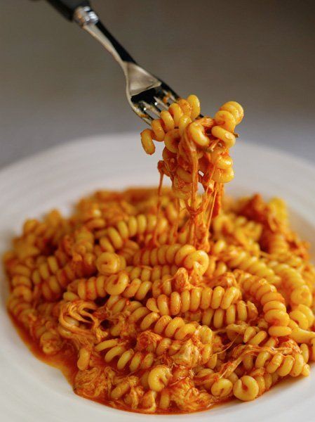 Cheesy Pasta Recipe: Fusilli al Telefono — Cookbook Recipes Fussili Pasta, Fusilli Recipes, Popular Pasta Recipes, Cheesy Pasta Recipes, Pastas Recipes, Fusilli Pasta, Cheesy Pasta, Healthy Pastas, Recipe Roundup