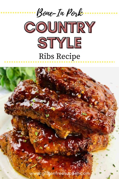 Ribs In The Air Fryer, Sticky Ribs Recipe, Oven Baked Ribs, Air Fryer Pork, Country Style Ribs, Baked Ribs, Ribs Recipe, Pork Ribs, Oven Baked