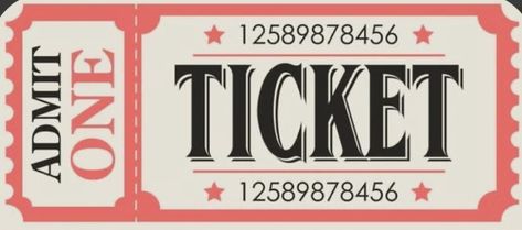 Ticket Design Vintage, Admit Ticket, Carnival Tickets, Admit One Ticket, Coupons For Boyfriend, Vintage Ticket, Party Tickets, Ticket Design, Deco Salon