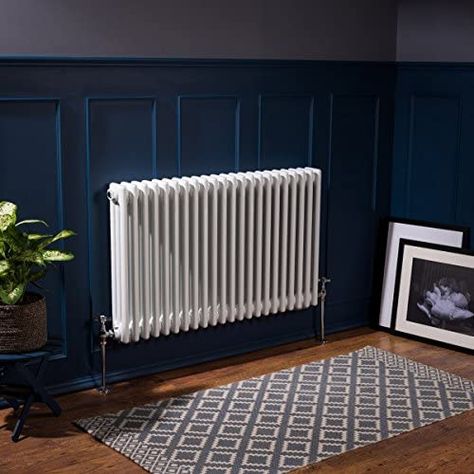 Traditional Mid Century Modern, 70’s House, Radiators Living Room, Kitchen Radiator, Best Radiators, Victorian Radiators, Columns (home), Column Radiator, Traditional Radiators