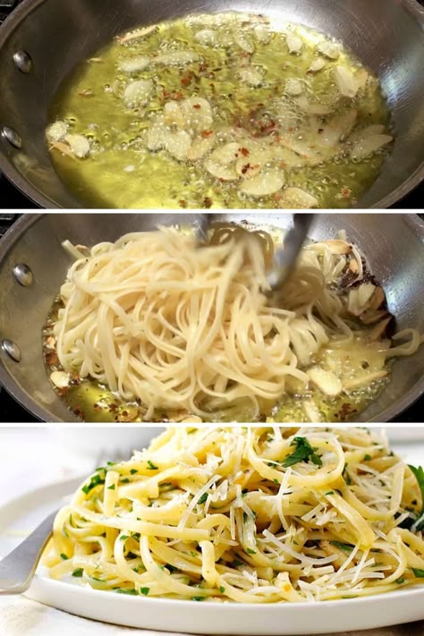 Linguini With Olive Oil And Garlic, Garlic Parsley Pasta, Chicken Pasta With Olive Oil, Tortellini With Olive Oil And Garlic, Garlic And Oil Pasta With Sausage, Shrimp Pasta Olive Oil Garlic, Pasta With Garlic And Oil, Garlic Olive Oil Pasta Sauce, Pasta With Olive Oil And Garlic