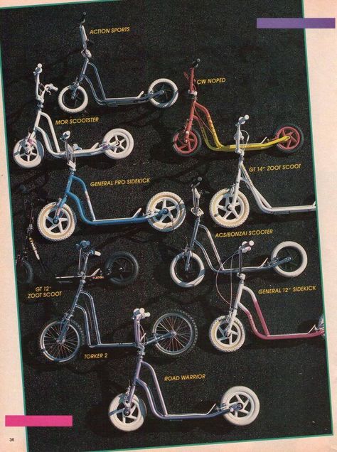 Bmx Scooter, Gt Bmx, Vintage Bmx Bikes, Old Scool, Retro Scooter, Bmx Racing, Scooter Wheels, Bmx Bicycle, Bmx Freestyle