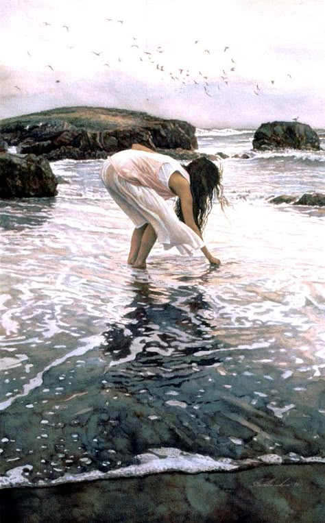 Steve Hanks Steve Hanks, Hur Man Målar, Watercolor Artists, Art And Illustration, Beach Life, Realism, Amazing Art, Painting & Drawing, Beautiful Art