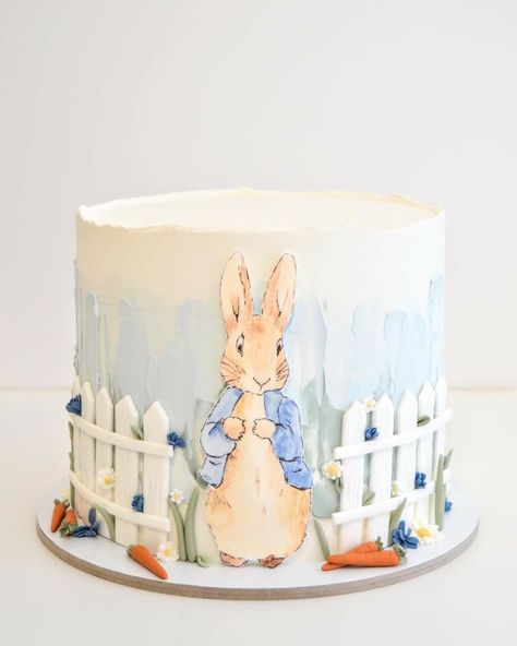 Steel Penny, Peter Rabbit Cake, Tale Of Peter Rabbit, Peter Rabbit Nursery, Peter Rabbit Birthday, Baby First Birthday Cake, Peter Rabbit Party, Rabbit Cake, Cake Artist