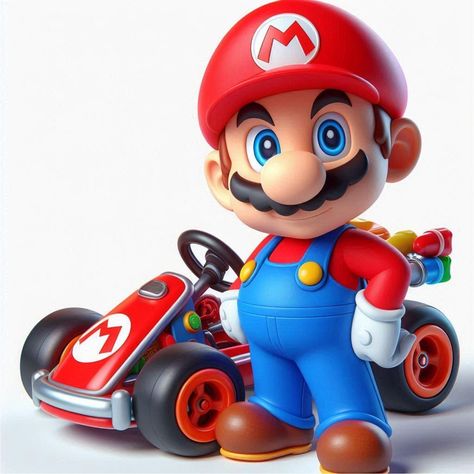 Mario Pictures, Mario Car, Super Mario Kart, Super Mario Art, Mario Art, Mario Bros., Mario Kart, July 11, Cool Cartoons