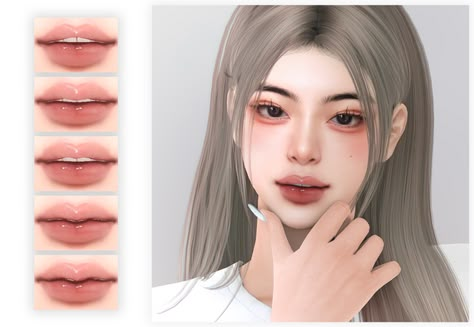 Sims Mouth Presets, Sims 4 Female Lip Presets, Lip Mask Sims 4 Cc, Sims 4 Cc Head Presets, Chin Preset Sims 4, Sims 4 Cc Makeup Nose, Sims 4 Cc Jawline, The Sims 4 Lip Preset, Sims4 Lip Preset